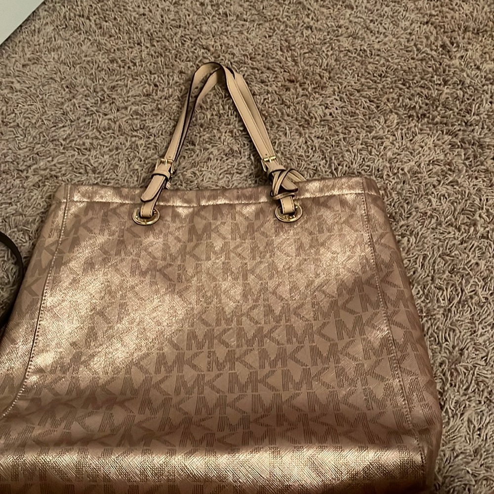 MK rose gold bag